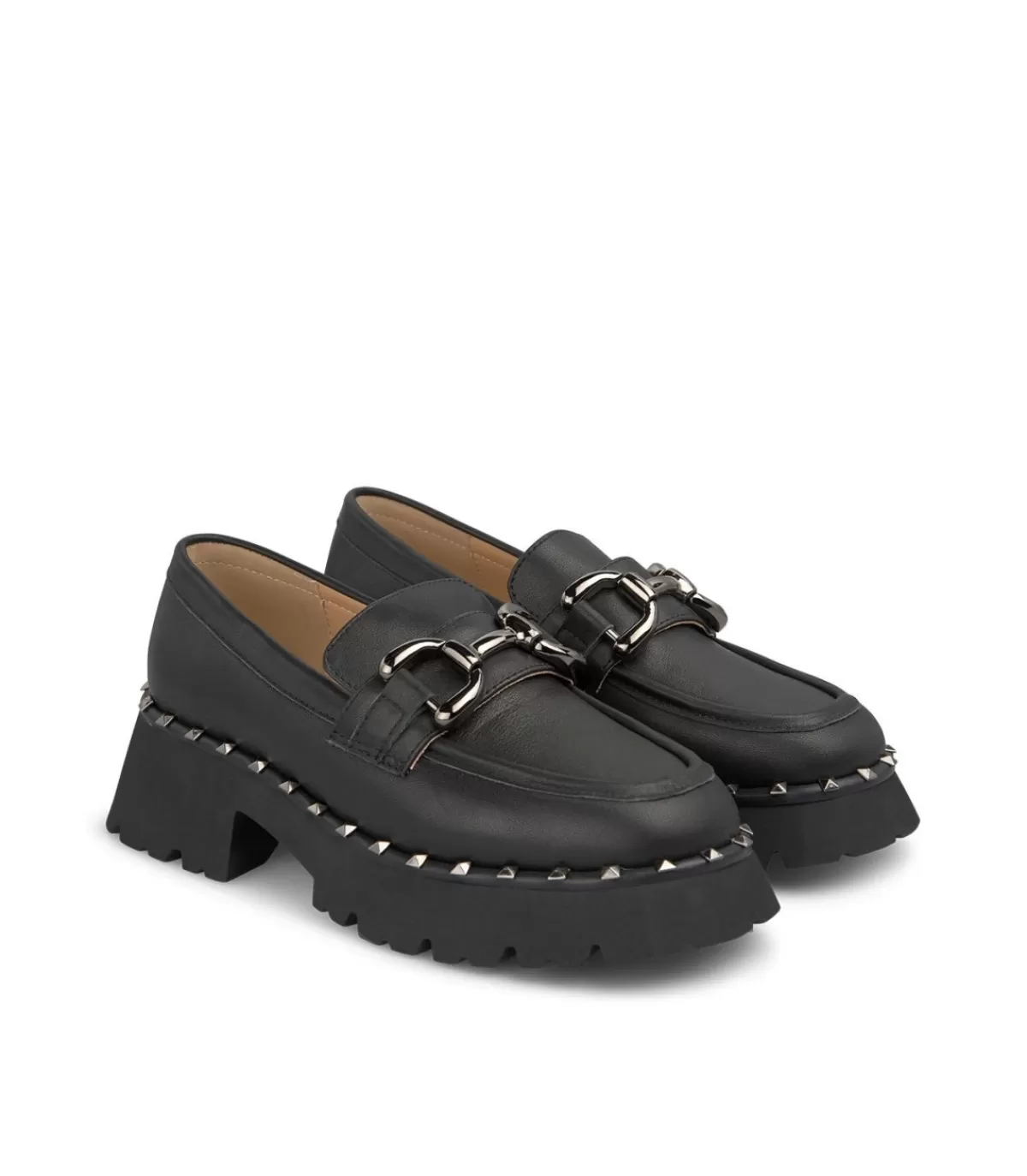 Zapatos Planos | Alma en Pena MOCASÍN PLATAFORMA CON TACHAS