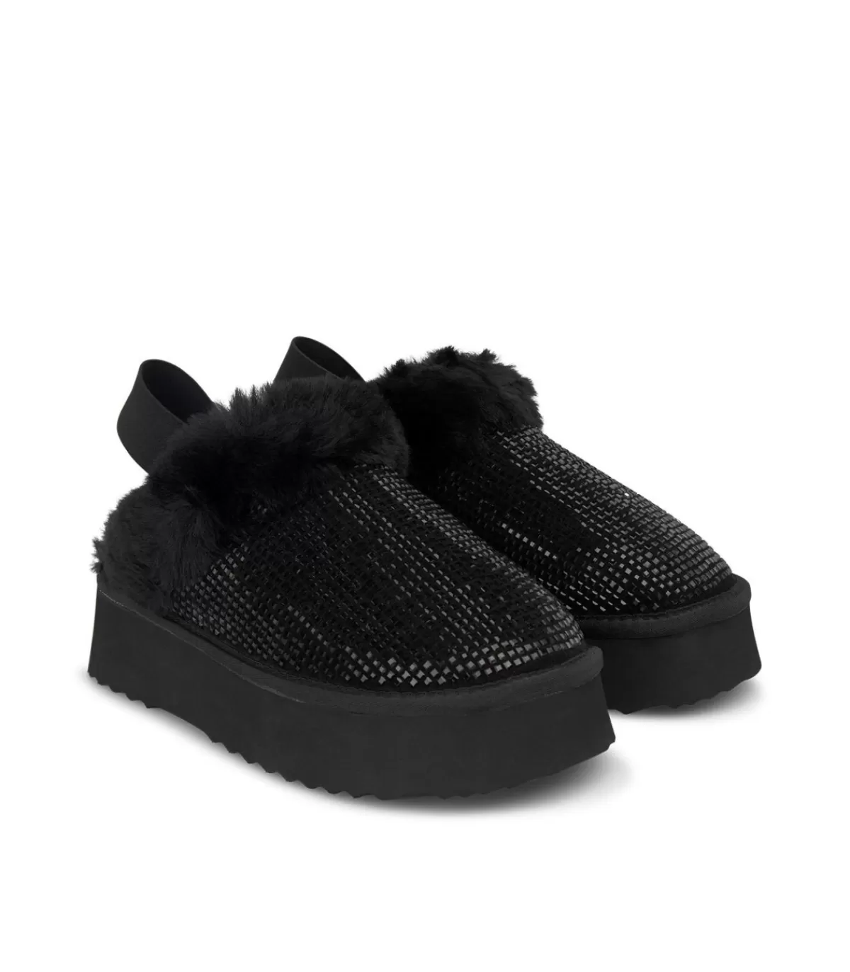 Zapatos Planos | Alma en Pena ZAPATO DE PELO CON PEDRERÍA