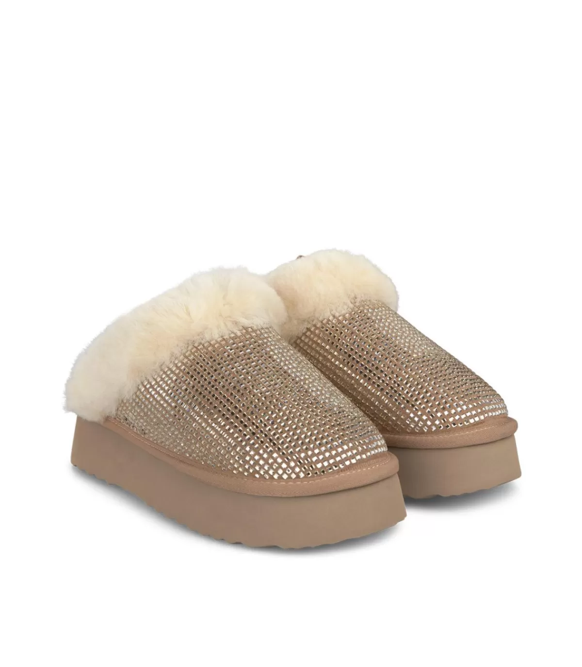 Zapatos Planos | Alma en Pena ZAPATO DE PELO CON PEDRERÍA